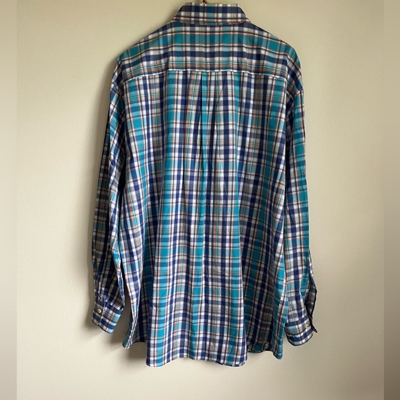 Peter Millar Long Sleeve Checked Button-Down Collar Shirt XL - Picture 2 of 5